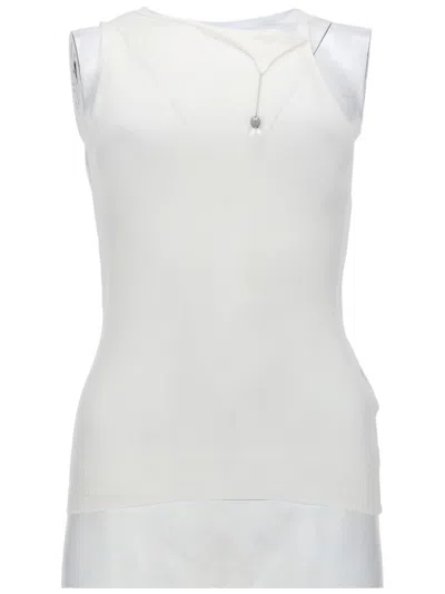 PALOMA WOOL FITTED SLEEVELESS TOP IN SMOOTH MAKO COTTON