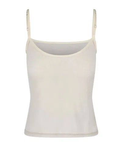 Paloma Wool Fitted Strap Top In Neutral