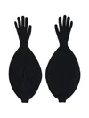 Paloma Wool "flake" Puffy Gloves In Black