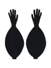 Paloma Wool Hand Detail Gloves In Black