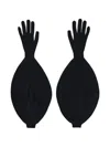Paloma Wool "flake" Puffy Gloves In Black
