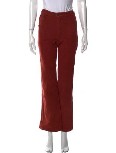 Pre-owned Paloma Wool Flared Pants In Red