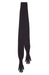 Paloma Wool Flauta Extrafine Merino Wool Scarf With Attached Gloves In Black