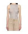 Paloma Wool Floral-embroidered Knitted Top In Gray