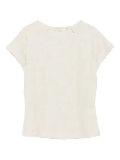 Paloma Wool Floral-pattern Short-sleeve Top In Neutral
