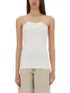 Paloma Wool White Organic Cotton Tops In White