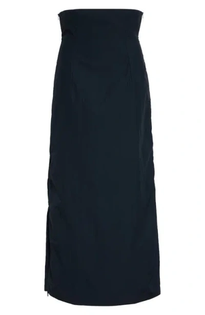 Paloma Wool Fosca Adjustable Recycled Nylon & Organic Cotton Skirt In Blue