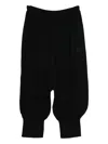 Paloma Wool Gathered Merino-wool Pants In Black