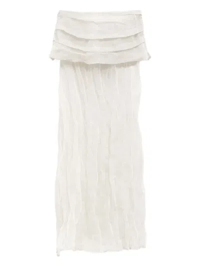 Paloma Wool Gathered Skirt In White