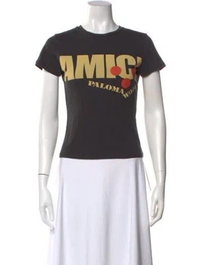Pre-owned Paloma Wool Graphic Print Crew Neck T-shirt In Multi
