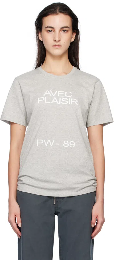 Paloma Wool Gray Agust T-shirt In 200 Grey