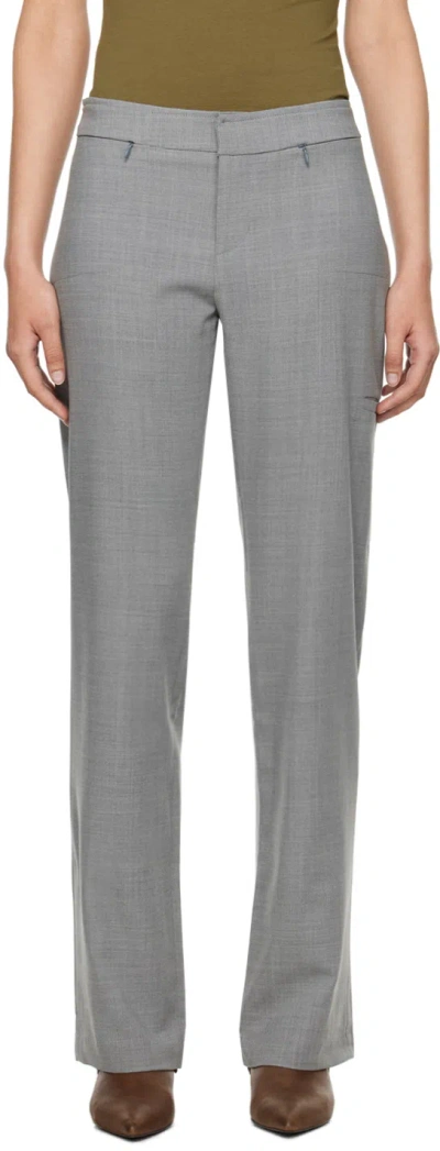 Paloma Wool Gray Baozi Trousers In C/203 Mid Grey