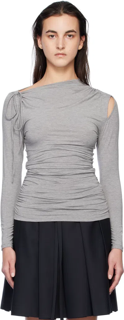 Paloma Wool Gray Busca T-shirt In 200 Grey
