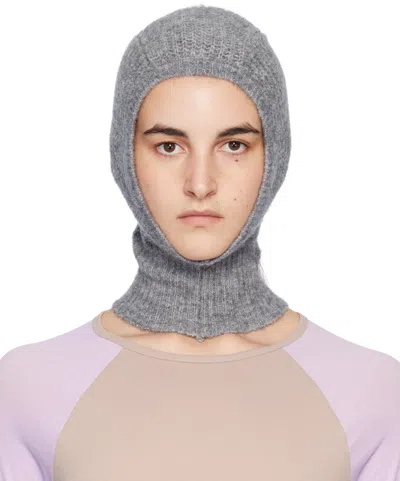 Paloma Wool Gray Buttons Angels Balaclava In 200 Grey