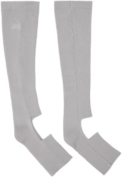 Paloma Wool Gray Carolina Leg Warmers In 810 Silver