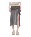 Paloma Wool Gray Dakota Midi Skirt