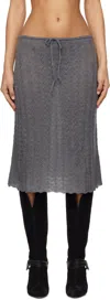 Paloma Wool Gray Endrina Midi Skirt In 209 Grey