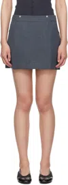 Paloma Wool Gray Erin Miniskirt In Blue
