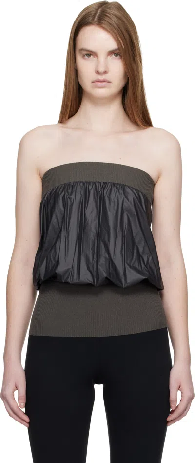 Paloma Wool Gray Fino Tube Top In Black