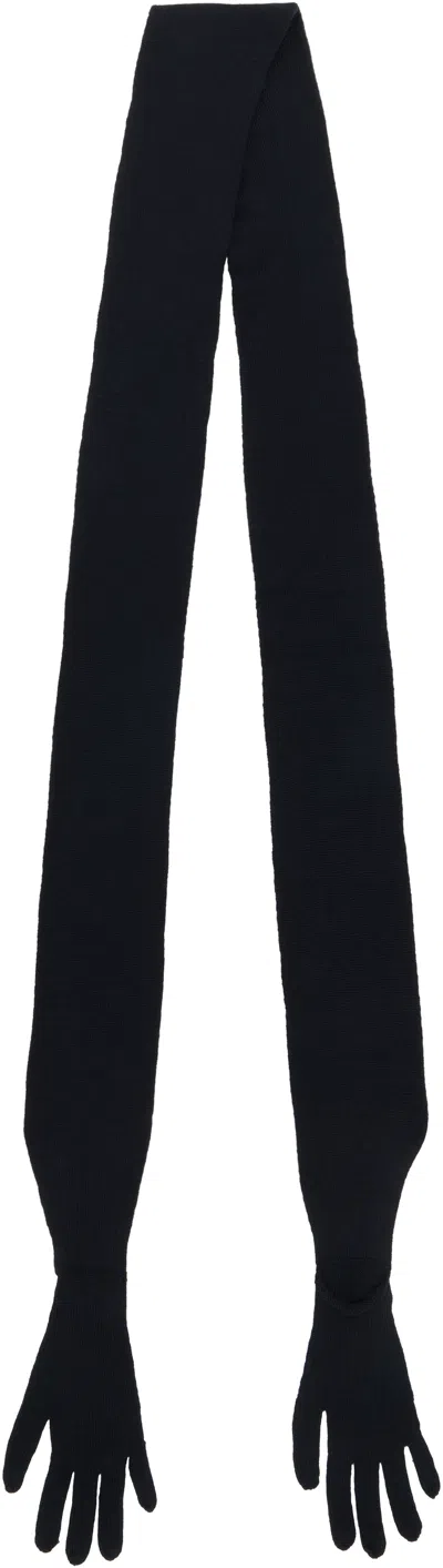 Paloma Wool Gray Flauta Scarf In Black