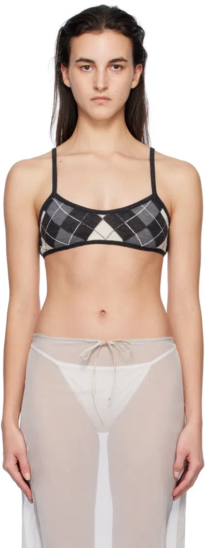 Paloma Wool Gray Gunit Bralette In 200 Grey