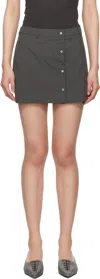 Paloma Wool Gray Ice Tea Miniskirt In Black