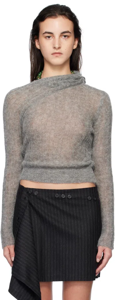 Paloma Wool Gray Kola Sweater In 203 Grey