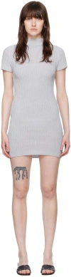 Paloma Wool Gray Merlo Minidress In 120 Blue