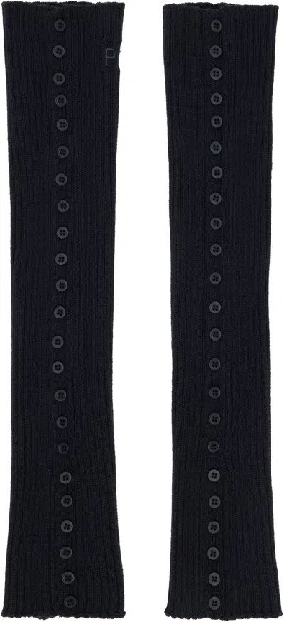 Paloma Wool Gray Prior Leg Warmers In Black