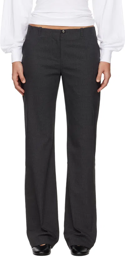 Paloma Wool Gray Sil Trousers In Black