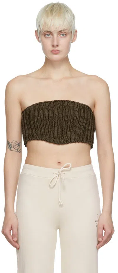 Paloma Wool Green Levete Camisole In C/540 Khaki Green