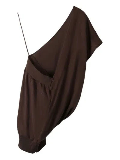 Paloma Wool Halter-neck Draped Top In Brown