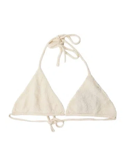 Pre-owned Paloma Wool Halterneck Sleeveless Crop Top W/ Tags In White