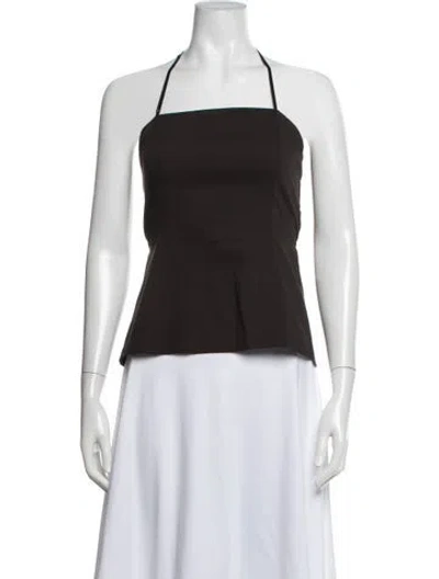 Pre-owned Paloma Wool Halterneck Sleeveless Top In Black