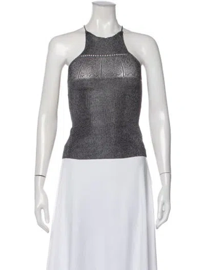 Pre-owned Paloma Wool Halterneck Sleeveless Top In Green