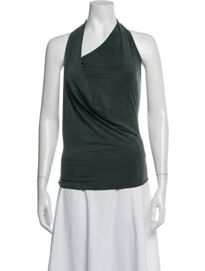 Pre-owned Paloma Wool Halterneck Sleeveless Top In Green