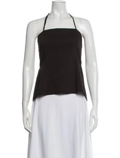 Pre-owned Paloma Wool Halterneck Sleeveless Top In Orange