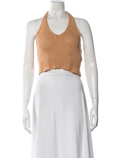 Pre-owned Paloma Wool Halterneck Sweater In Brown