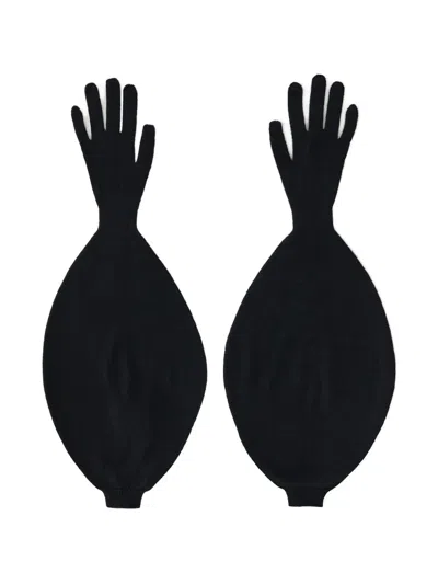 Paloma Wool Hand Detail Gloves In Brown