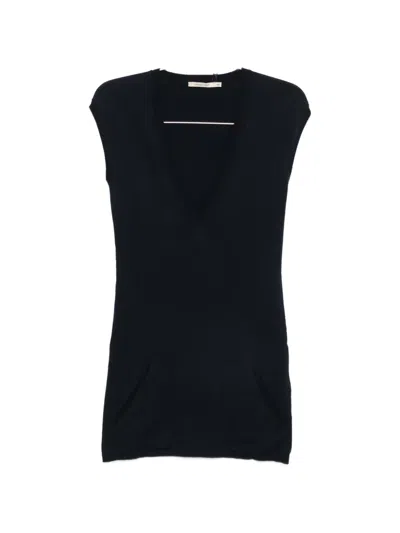 Paloma Wool Hari V-neck Knit Top In Black
