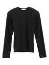 Paloma Wool Henley-neck Knitted Top In Black