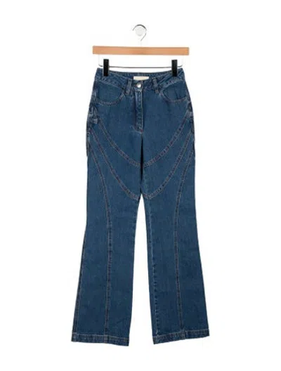 Pre-owned Paloma Wool High-rise Flared Jeans In Blue