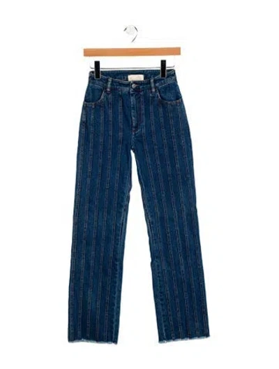 Pre-owned Paloma Wool High-rise Wide Leg Jeans In Blue