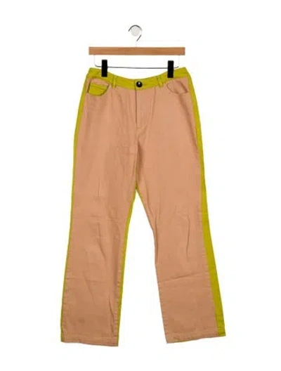 Pre-owned Paloma Wool High-rise Wide Leg Jeans In Neutral