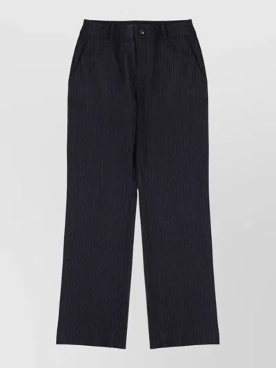 Paloma Wool Hina Tailored Pants Featuring Belt Loops In Black
