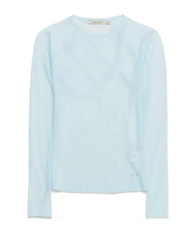 Paloma Wool Hiro Sheer Long-sleeve T-shirt In Blue