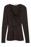Paloma Wool Junco Cowl Neck Top In Brown