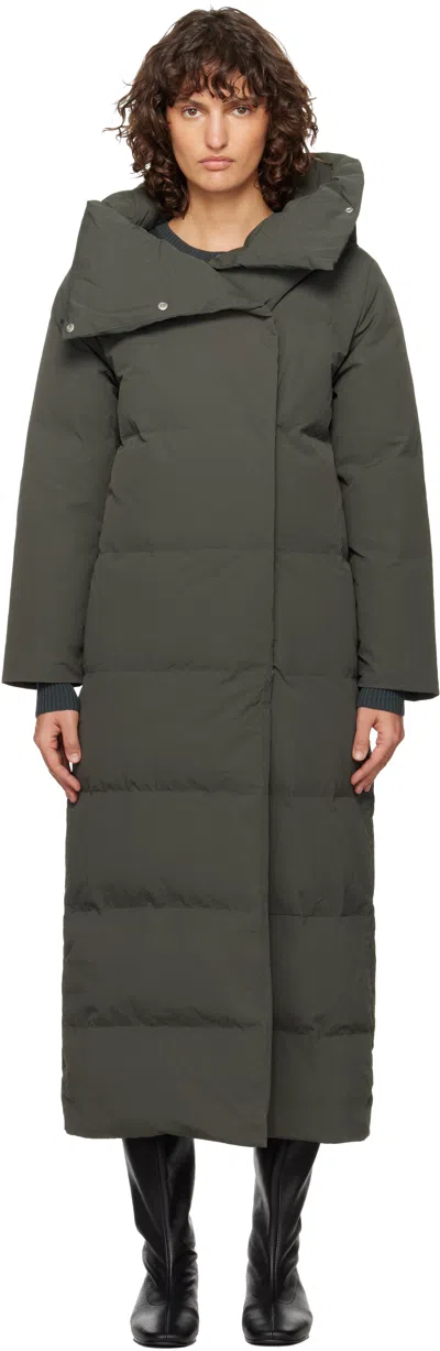 Paloma Wool Khaki Long Pruit Down Coat