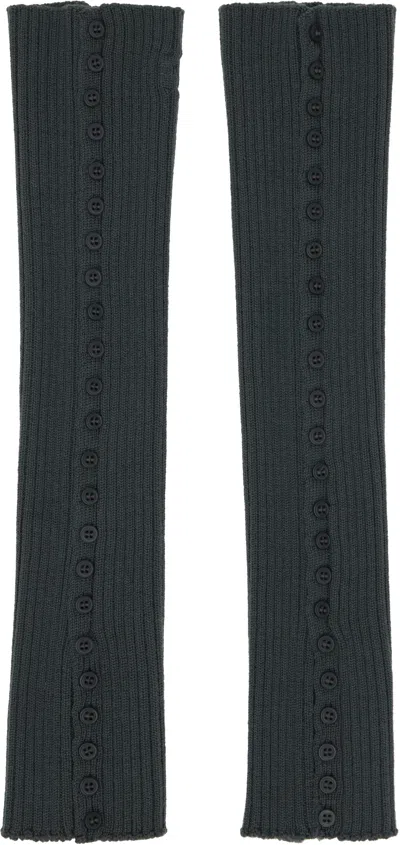 Paloma Wool Khaki Prior Leg Warmers In Black