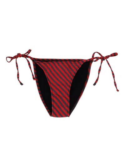 Paloma Wool Kineta Striped Bikini Bottoms In Multi
